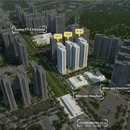 Tòa S3 03 Vinhomes Smart City: Mặt bằng, phí dv T12/2025