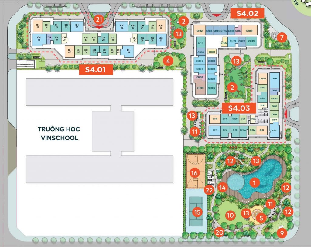 Vị trí tòa S4.03 – Vinhomes Smart City