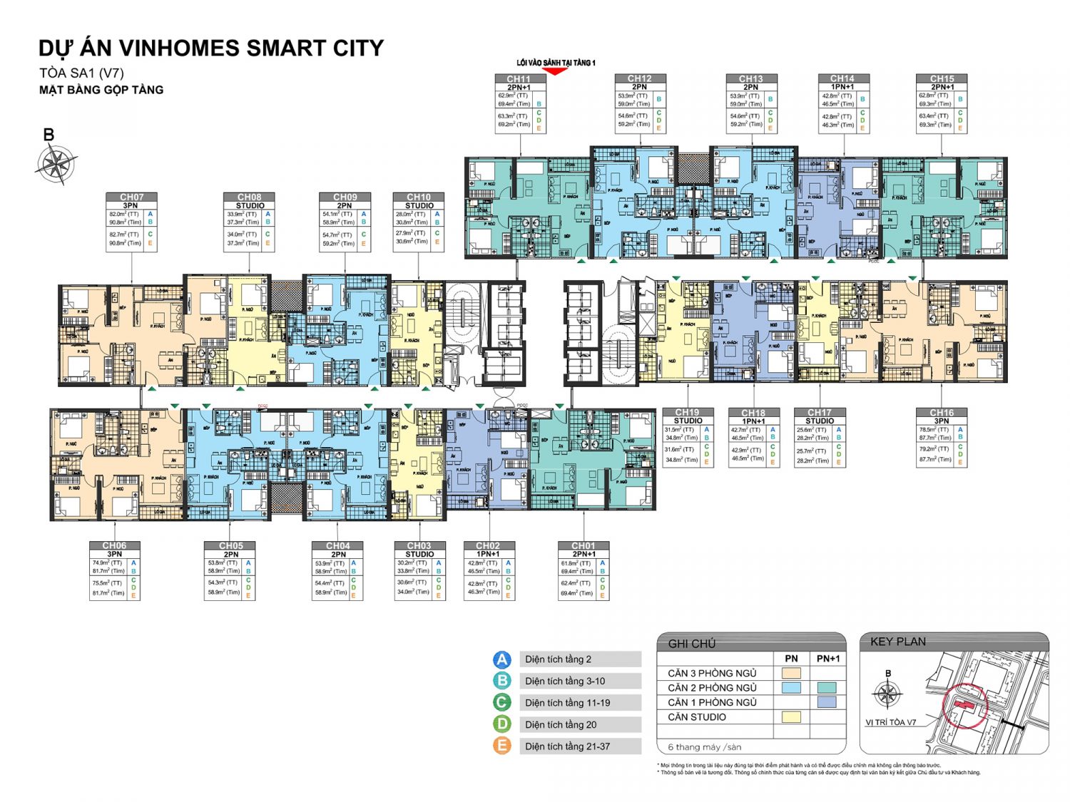 SA1 Vinhomes Smart City - Phong cách Nhật Bản giá tốt T11/2025 10 Mặt bằng tòa SA1 Vinhomes Smart City